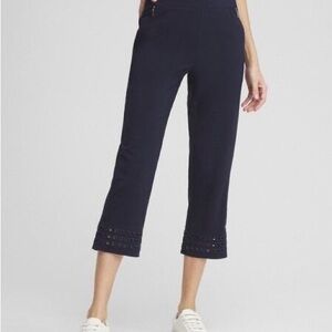 Elegant Navy Cropped Joggers